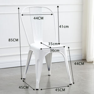 Simple industrial style iron chair wrought iron dining chair creative home casual retro dining room back chair