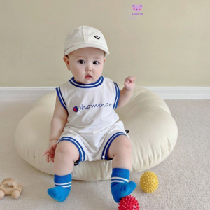 Bộ sát nách bé trai bé gái chất Thun lạnh mềm mát bodysuit cho bé phong cách thể thao năng động quần áo sơ sinh 0-12M