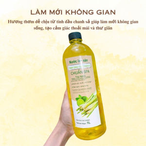 Nước Lau Sàn Tinh Dầu Xả Chanh 1000ml - 100% Nguyên Chất Tự Nhiên Đuổi Muỗi Hiệu Quả.