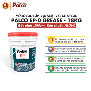 Mỡ Bò Chịu Nhiệt Cao Cấp Siêu Tải Nặng Cực Áp PALCO EP-0 (Mỡ Số 0) Gốc Lithium Nhập Khẩu Nguyên Xô 18KG 4KG Chiết Lẻ