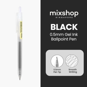 mixshop Ballpoint Gel Ink Pen 0.5mm Gel Pen Smooth Writing Tools Quick-Drying Ink School Office