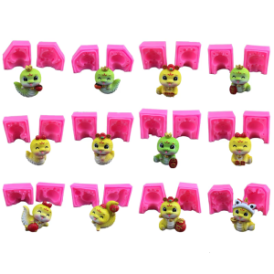 Home Desk Decoration Mold Silicone Cake Baking Mould 3D Snake Figurine Shaped Chocolate Mould Crafting Tool