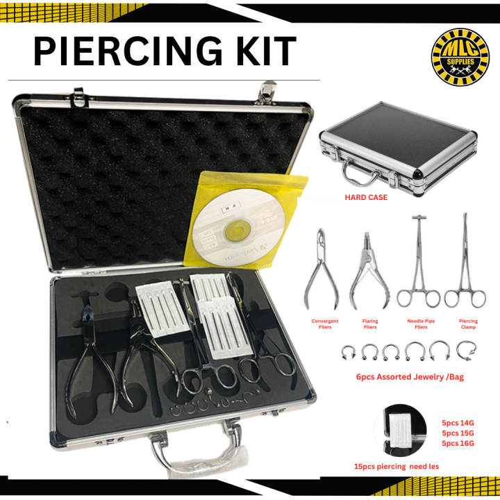 Surgical Stainless Steel Body Dermal Piercing Kit for for Nose