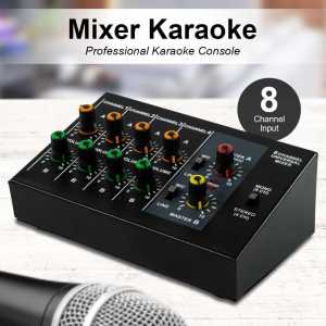 BERGARANSI WEITESI Professional Console Karaoke Mixer 8 Channel Input Mic AM 228