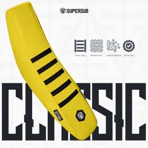SARUNG JOK PREMIUM KUNING SUPERSUB TYPE CLASSIC LINE TRAIL SUPERMOTO ENDURO TRABAS UNIVERSAL UNTUK KLX DTRACKER CRF WR KTM YZ HUSQ COVER SEAT