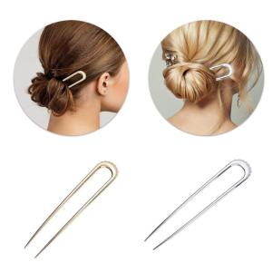 Delicate Hair Stick Elegant Simple Hair Metal Chinese Traditional Decorative Hair