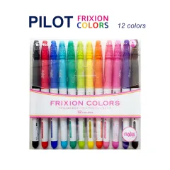 Pilot FriXion Colors Erasable Marker Pen, 6 Color Set (SFC-60M-6C3)