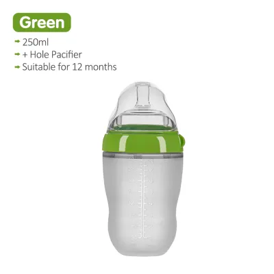 PIKO BELLO baby bottle soft silicone BPA-free freefeeding bottle for newborn（No handle）