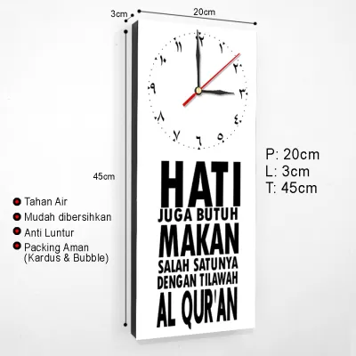 Jam Dinding islami tempel tembok Hiasan pajangan Dinding kamar minimalis