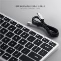 Satechi Slim X1 bàn phím phát sáng Bluetooth đa cặp (Bạc) (1 vùng) (tương thích với iMac, macbook, iPad và các thiết bị Mac khác kể từ 2012). 