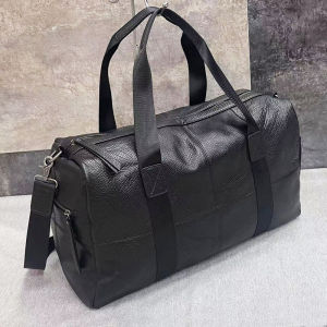 BeeGreen Women Large Capacity Leather Handbag High Quality Duffel Bag Classic Business Travel Bag Soft Cowhide Shoulder Bag