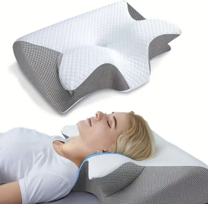 New Memory Foam Cervical Pillow 2 In 1 Ergonomic Contour Orthopedic Pillow for Neck Pain Contoured Support PillowsNeck Pillow