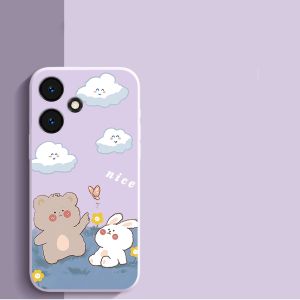 เคสสำหรับศัพท์ infinix hot 30 play hot 30i hot 30 5g 2023 เคสศัพท์ ซอฟต์เคส ซิลิโคนเหลว ป้องกันกันกระแทก ดีไซน์ใหม่สวยงาม พร้อมเชือกคล้องสำหรับสาวๆ YTSTXX01