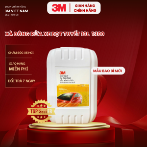 Xà bông bọt tuyết rửa xe ô tô xe máy bọt tuyết 3M - can 10L bọt mịn độ PH an toàn cho sơn và da tay