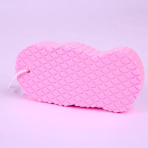 DiyHomeIpoh Super Soft Exfoliating Bath Sponge 3D Cartoon Embossing Magic Bath Sponge Ultra Soft Exfoliating Sponge Shower Brush Soft Body Scrubber Bath Exfoliating Scrub Sponge