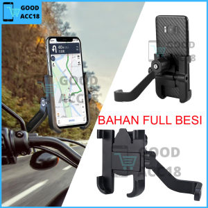 Holder Hp Motor Spion Bahan Besi Aman Dan Kuat Anti Slip