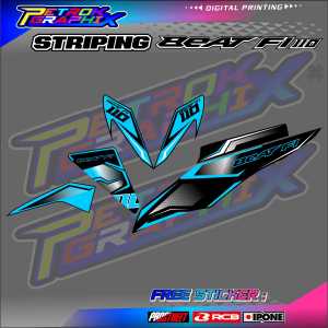 STRIPING VARIASI HONDA BEAT FI / STIKER LIST VARIASI BEAT FI
