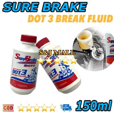 Sure Brake 150ml Universal Brake Fluid Moto Dot 3 Brake Fluid Heavy Duty And Off-Road Motorcycle