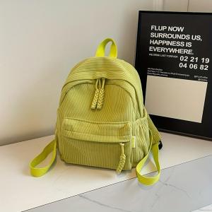 UISNMALL #B3160 New Fashion Corduroy Star Backpack Small cute womens backpack suitable for outdoor campus travel commuting
