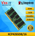 Kingston 16GB DDR4 2666Mhz SODIMM Notebook Ram (KCP426SD8/16). 