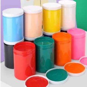 2024500มิลลิลิตรขวดขนาดใหญ่กระป๋องสีอะคริลิกันน้ำ DIY สร้างผนังจิตรกรรมกราฟฟิตีสตูดิโอศิลปะการวาดภาพเม็ดสีผ้าย้อม