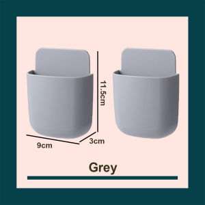 Worthbuy Universal Wall Mounted Storage Holder Hanging Stand Phone Holder Nail Free Toiletries Rack Remote Control 壁挂置物盒
