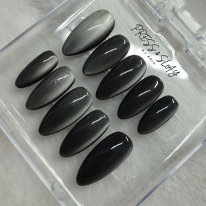 Arias Handmade Press-on Nails | * TWILIGHT GLEAM CAT EYE *