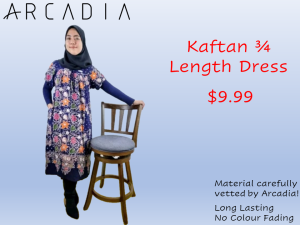 Kaftan Knee Length Dress | Tugu Agung | Loose Dress