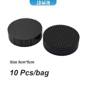 JDWin Fixer Sticker Nylon Self Sdhesive Hook for Car Carpet Pad Fixed Home Floor Mats Anti Skid 10Pcs/bag