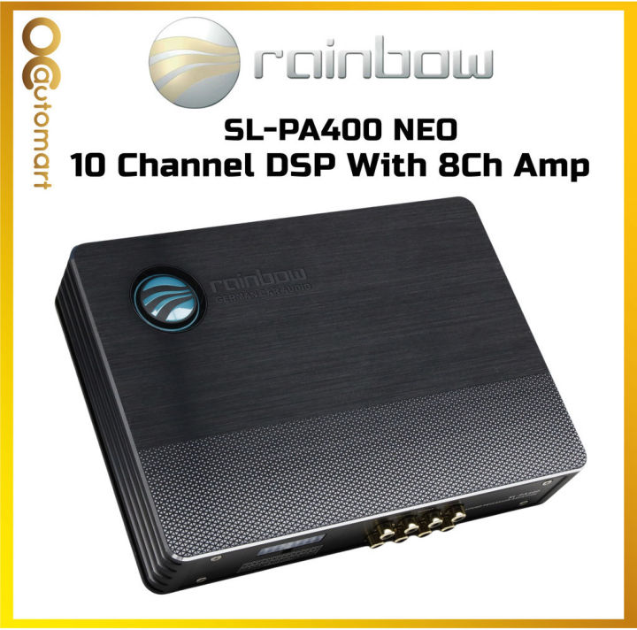 DSPアンプ　rainbow Rainbow Audio 10 Channel DSP With 8 Channel Amplifier Car DSP SL