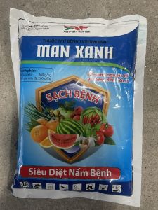 Thuốc trừ bệnh TVZEB 800WP MAN XANH - gói 1 kg - sạch bênh cây trừ bênh: Sương mai phấn trắng loét sẹo quả thán thư sương mai cây ăn trát hoa hồng hoa lan hoa mai....