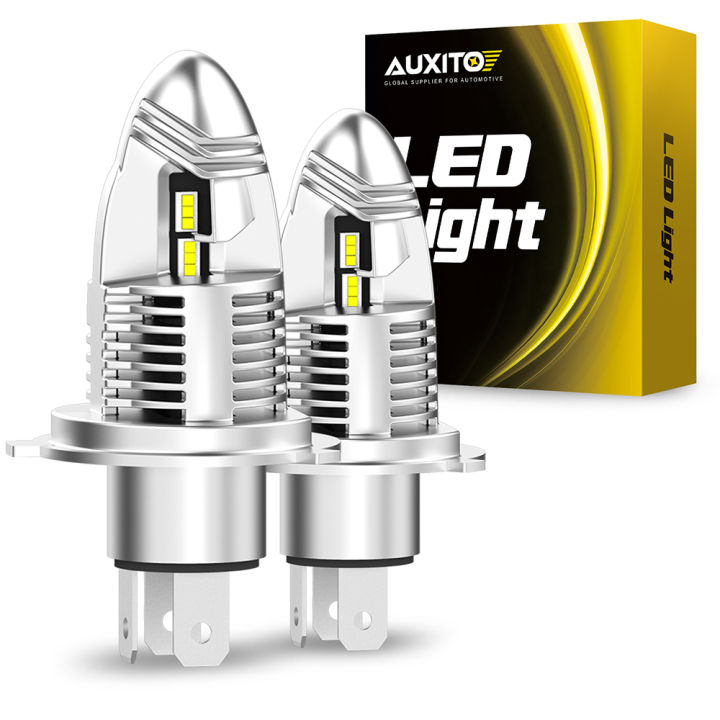 AUXITO Bombilla LED H4 9003 mejorada 2024, tamaño mini 1:1