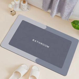 ReTouch 2 in 1 Anti-slip Bathroom Mat Quick Dry Super Absorbent Shower Carpet Diatom Floor Rug BR002