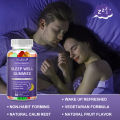 Mulittea Permen karet melatonin, bahan alami, membantu tidur, lebih cepat tertidur, meningkatkan kecemasan dan stres, serta meningkatkan kualitas tidur--60pcs. 