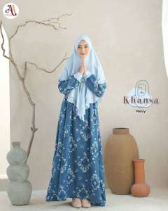 Baju Muslim Gamis Khansa Ied Lebaran Series By A2kids