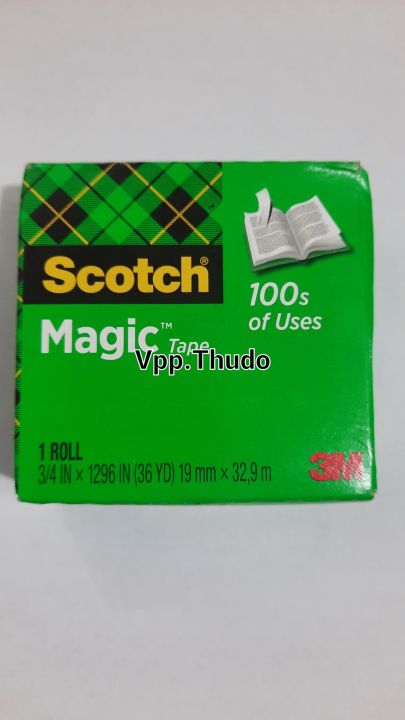 Băng dính 3M 810 scotch 3/4, băng dính dán tiền thần thánh. Vpp Thủ đô