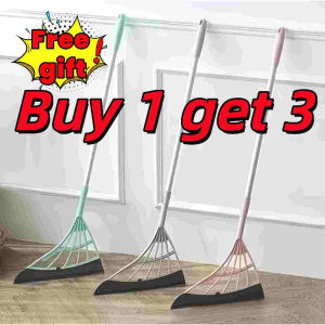 【Free gift】Buy 1 get 3 Magic Broom Bathroom Floor WC Wiper Scrape Pet Hair Fur Wet Dust Household Scraper