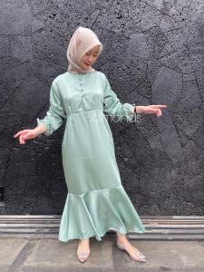 BEST SELLER !!! FREE BROSS BELLE DRESS SILK BAHAN ARMANY SILK BUSUI FRIENDLY BISA COD !!! SIZE M - XXL DRESS PESTA KONDANGAN TERBARU DRESS BRIDESMAID DRESS SATIN POLOS DRESS SERUT