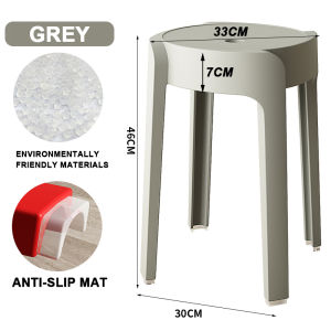 Upgraded Plastic Chair Stool Stackable Designer Modern Plastic Stool Designer Modern Plastic Stool Chair Living Room Dining Chair Multi