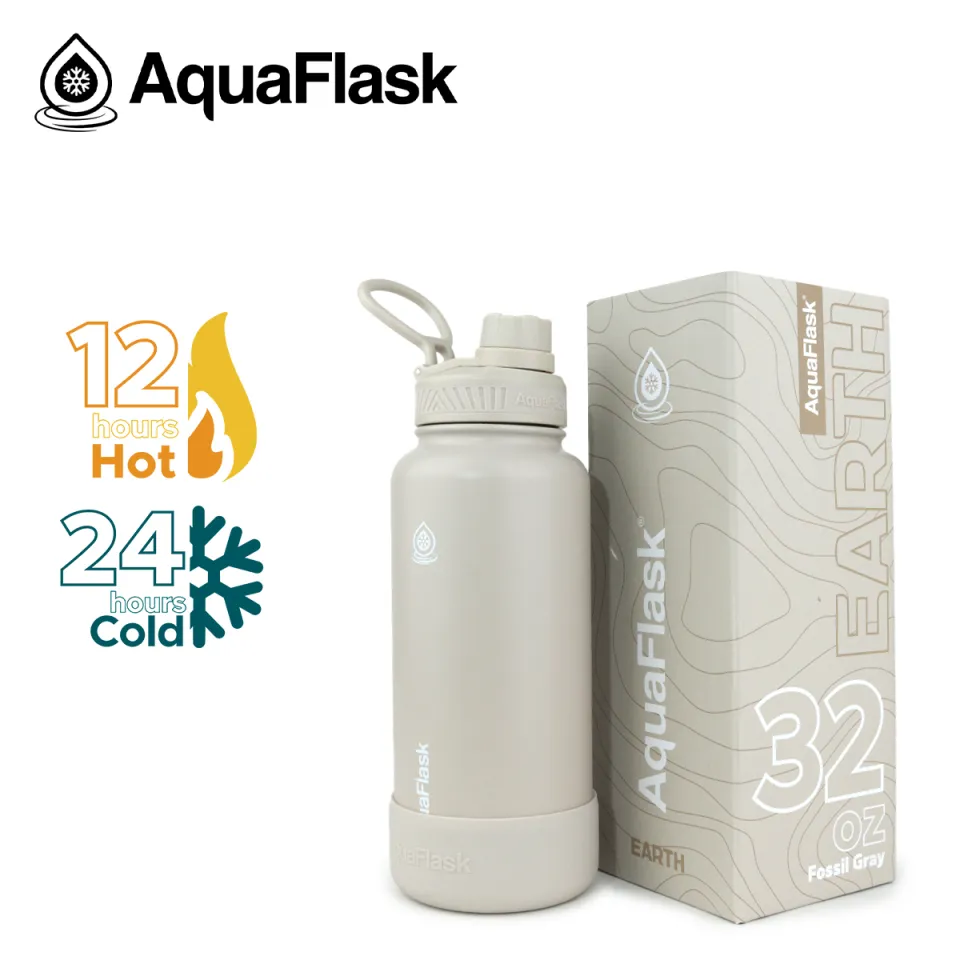 YoquFlask 22oz/32oz/40oz Water Bottle Wide Mouth with Spout Lid Stainless  Steel Drinking Water Flask