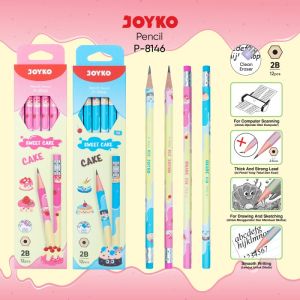 Pencil Pensil Joyko P-8146 2B 1 Box 12 Pcs Sweet Cake