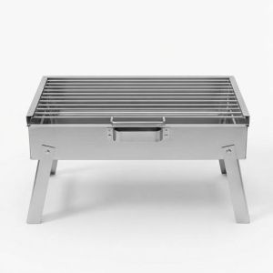 Crafty BBQ grill with stand Perfect for charcoal grilling (BBQ liempo isda manok) Stainless steel rectangular grill with stand Diameter 12 cm