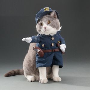 S/M/L/XL Funny Pet Dog Cat Cosplay Clothes Party Standing Costume Cute Puppy Dress