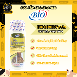 Sữa Tắm Bio Lovely Pets Mượt Lông Khử Mùi Hôi Cho Chó Mèo