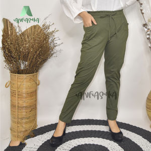 CELANA EZRA PANTS  / Celana panjang wanita basic pants -Fashion wanita -Fashion muslim mode BY TOKO ANFASHA