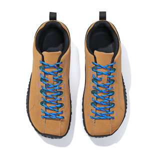 4E Wide breathable Leather Men Hiking Shoes Women Walking shoes wide feet big foot bones valgus toes deformed feet injured feet elderly walking shoes Big Size 46 47 48