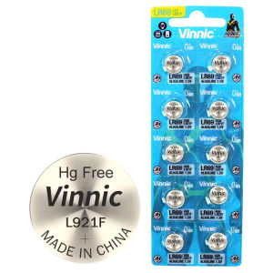 Vỉ 10 viên pin VINNIC LR69 / L921F / AG6 / 371 / 170 Alkaline 1.5V