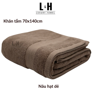 Khăn tắm to Kokoya 70x140cm cao cấp xuất hàn Basic thấm hút nước tốt không bám bông dày dặn