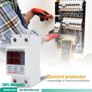 COD [จัดส่งฟรี] SVP-916 รีเลย์ป้องกันไฟกระชากแรงดันไฟฟ้าแบบปรับได้การป้องกันกระแสไฟจำกัด