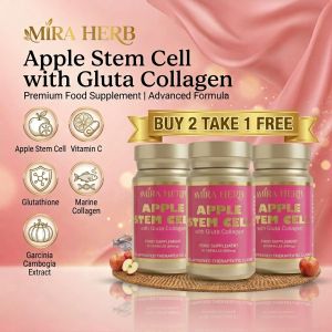 [BUY 2 TAKE 1] Mira Herb Apple Stem Cells by Mira Herb with Gluta Collagen 30 Capsules Skin Whitening Anti-Aging and Beauty Supplement